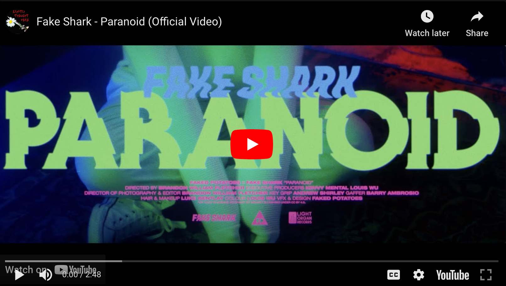 Load video: Paranoid